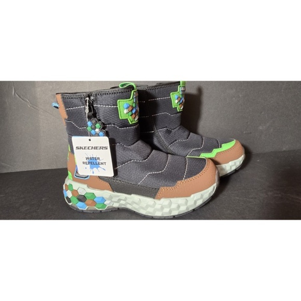 Kids Us 13, Sketchers Minecraft Water‎ Repellent, Zipper On Side